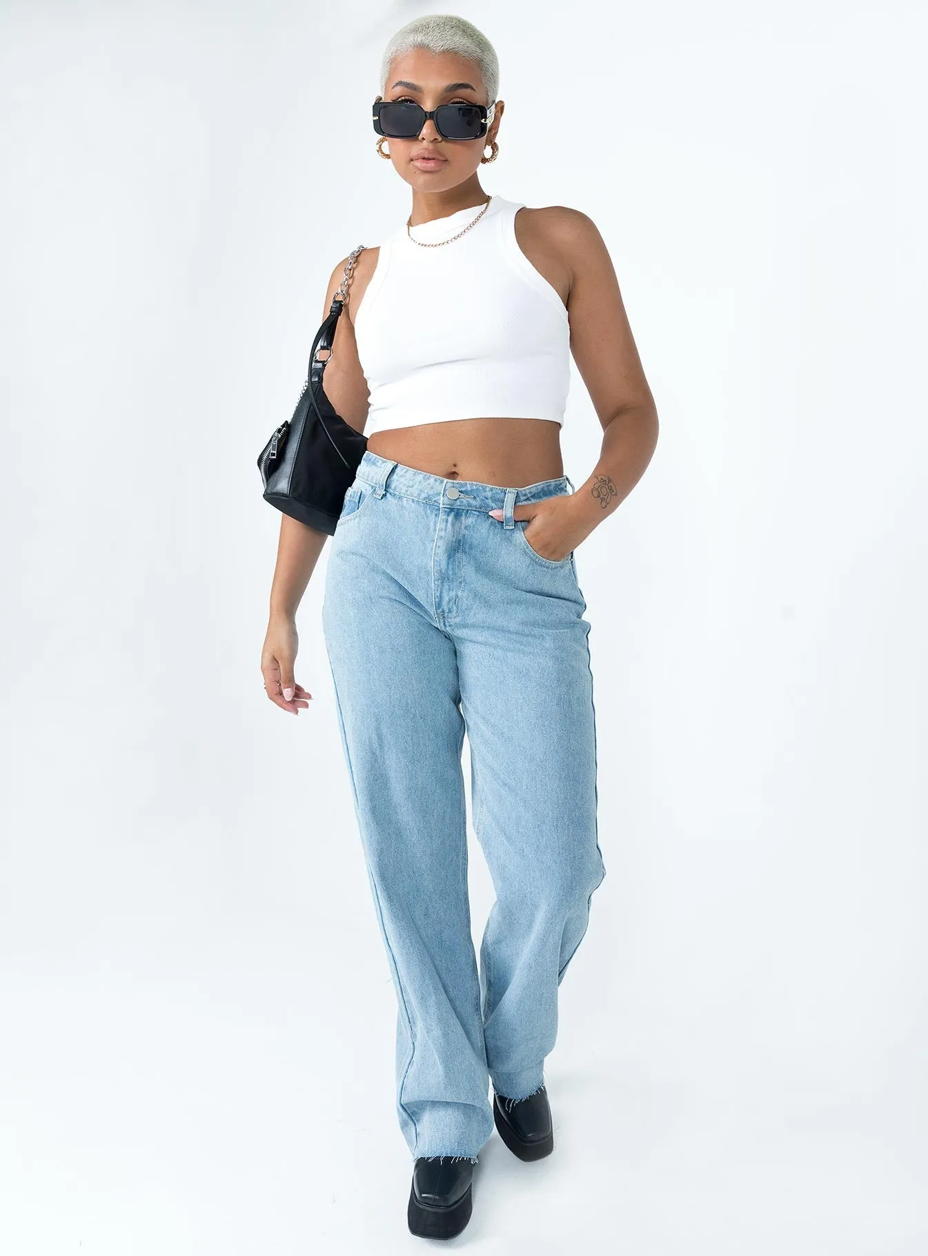 Solid Choice Weather Friendly Zappa Mid Waist Jean Denim