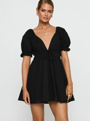 Blissful Mini Dress Black Charming Design Urban Style Wear