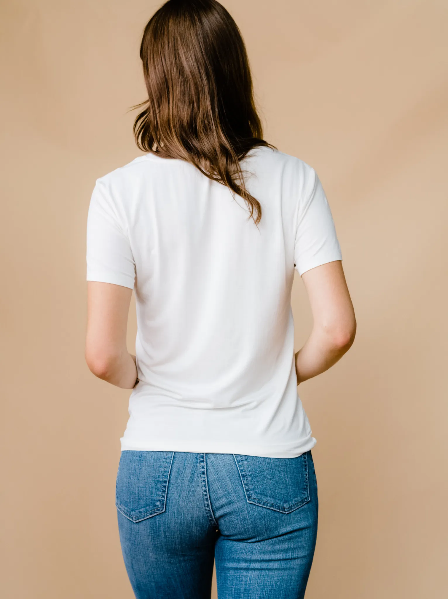 Mae Drapey Tee - White Pure Core