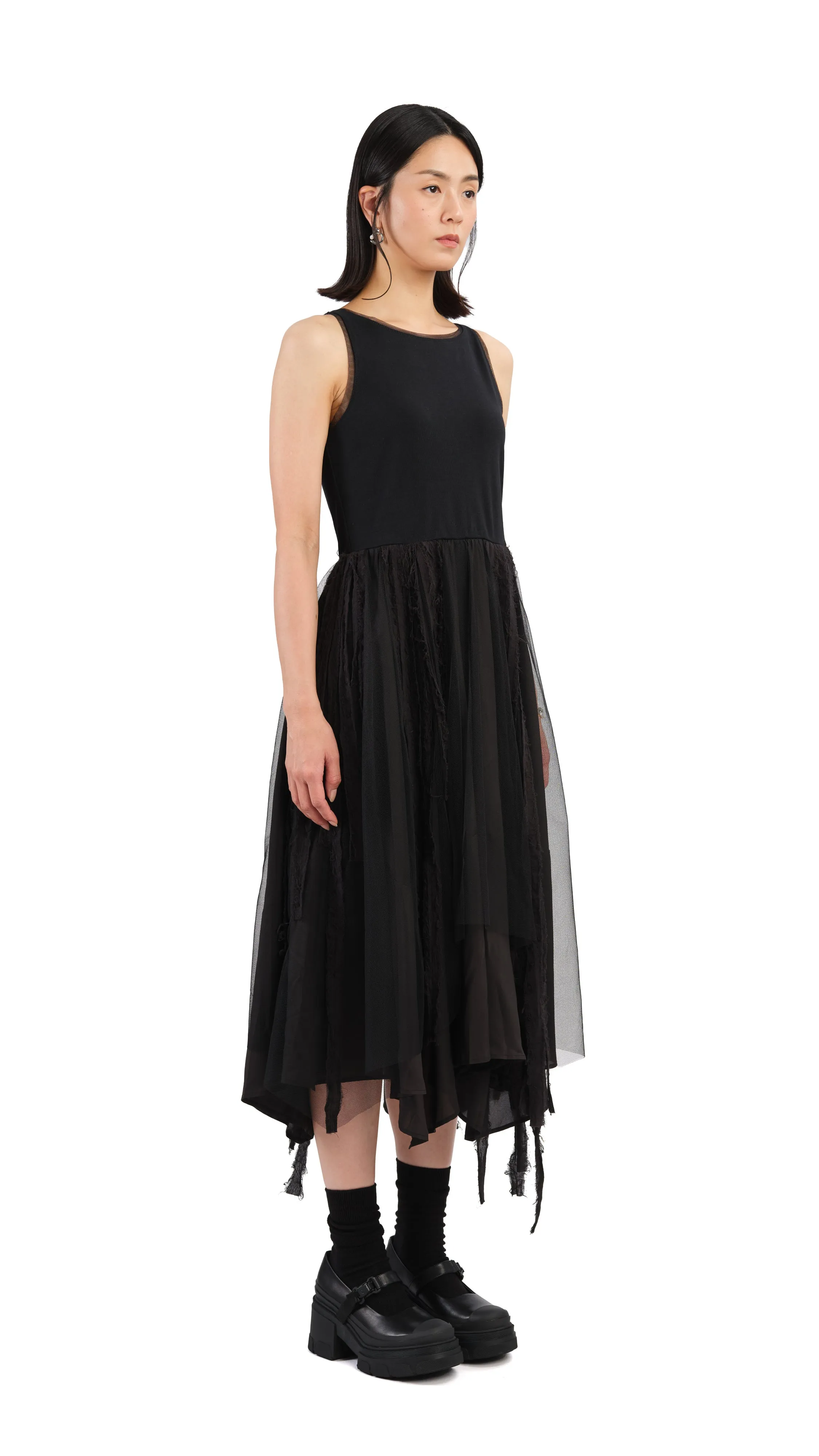 Design Soul EcoFriendlyTextiles Mesh Patched Dress