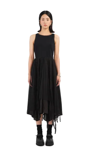 Fast Fit Mesh Patched Dress