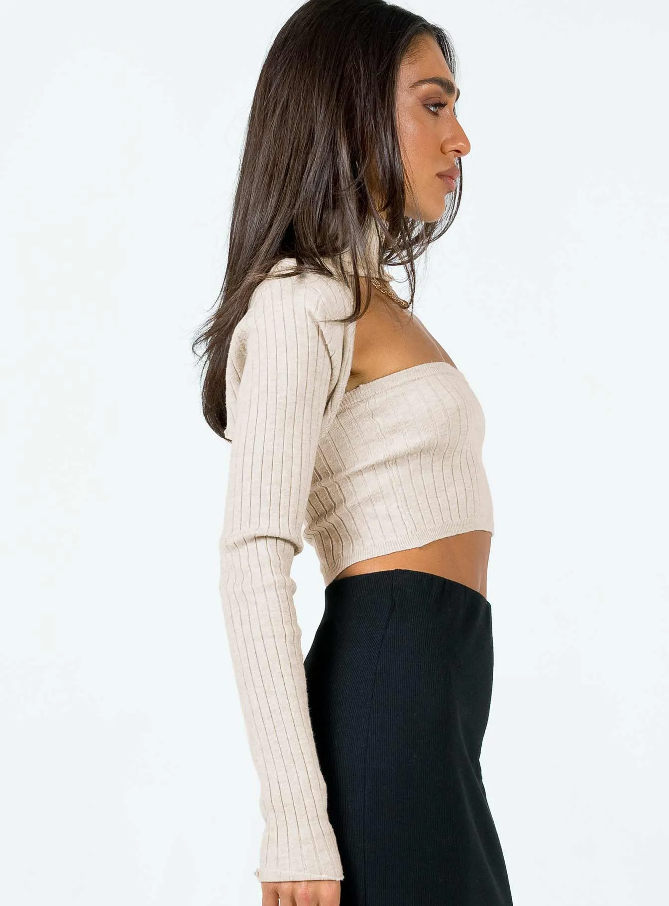 Sporty Style Cruiser Sweater Beige