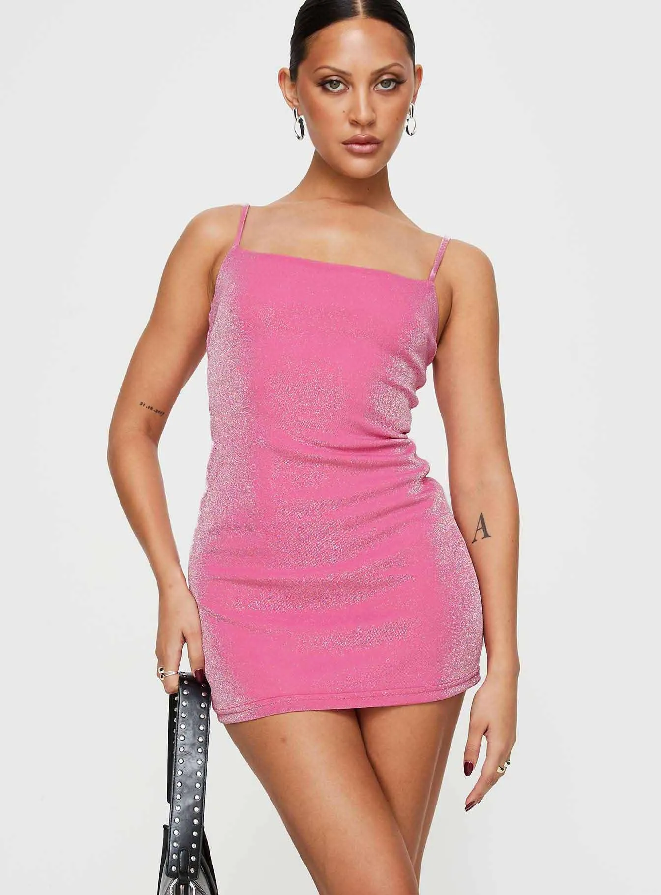 Bar Glow Club Glow Ellinor Mini Dress Pink