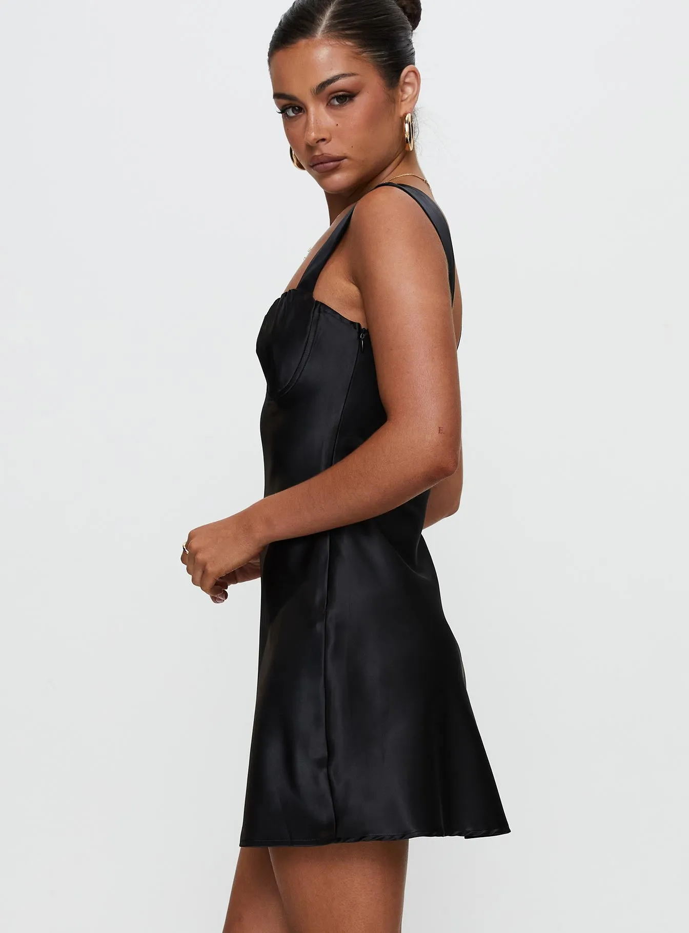 Lightweight Material Tremont Mini Dress Black