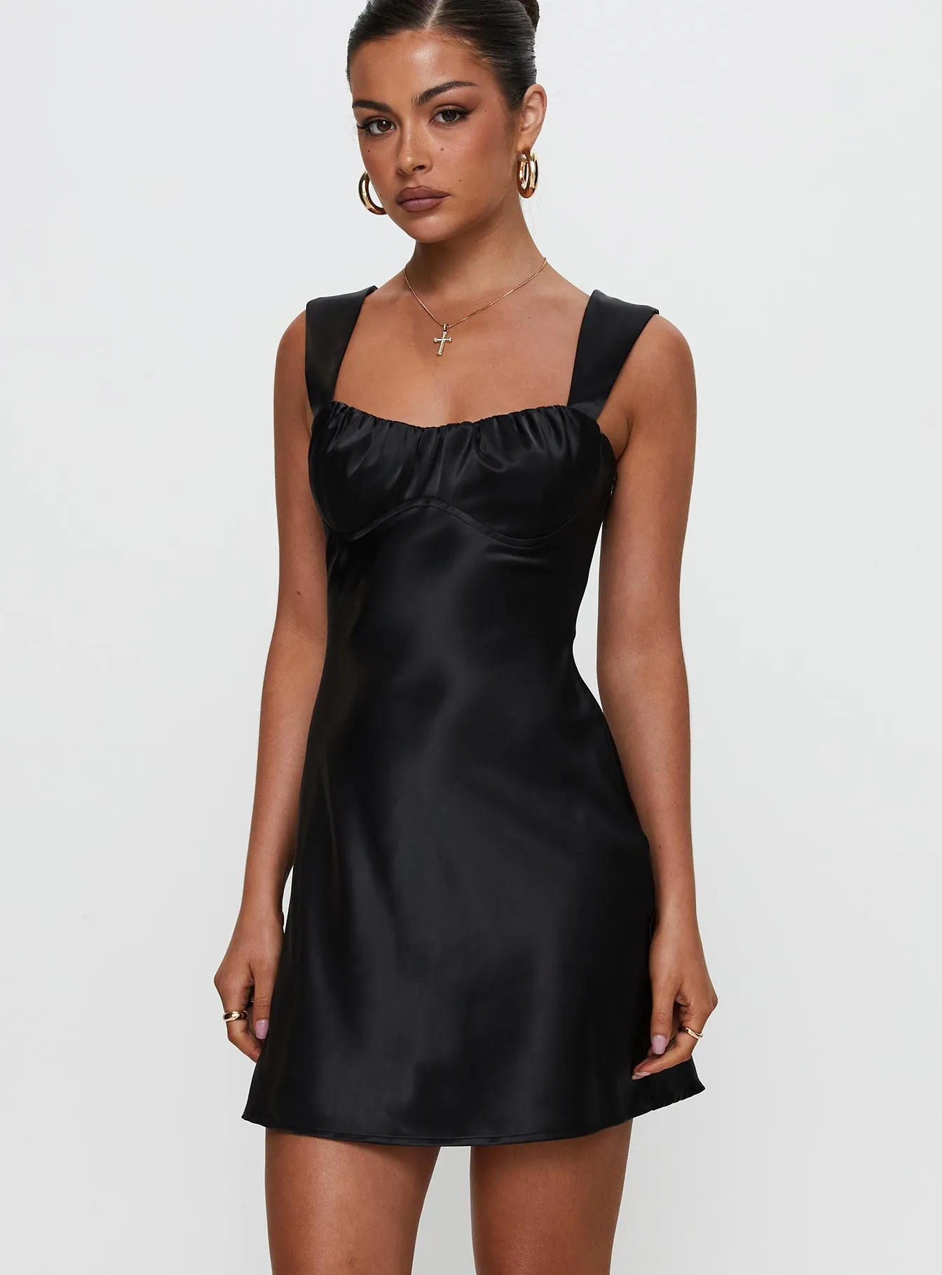 Tremont Mini Dress Black Urban Pop Playful Design