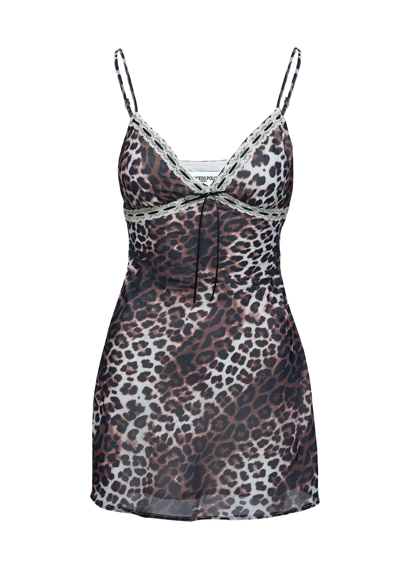 Edge Soft Shine Hot Karena Mini Dress Leopard