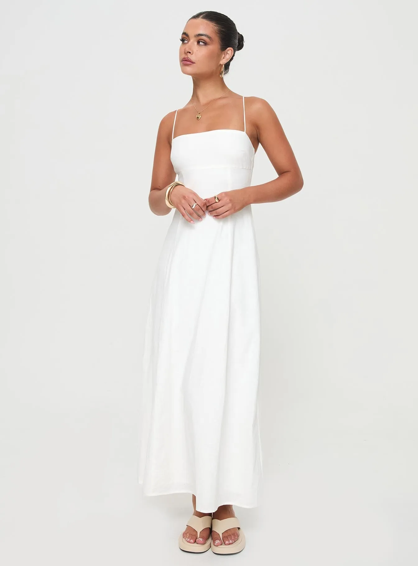 Brightwell Maxi Dress White Night Calm
