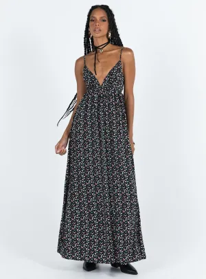 Koko Maxi Dress Black Floral With its flowing design and elegant fit this maxi dress is a wardrobe staple The flattering design of this dress ensures it enhances your shape while providing comfort