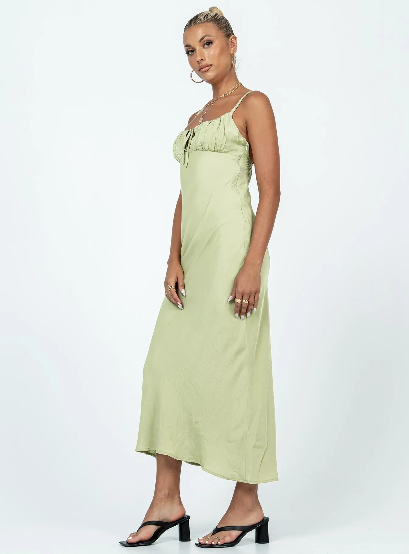 Nicoleta Maxi Dress Green Scandi Clean