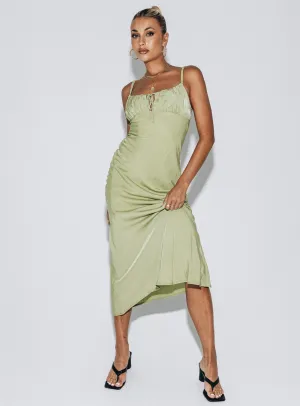 Harbor Path Nicoleta Maxi Dress Green