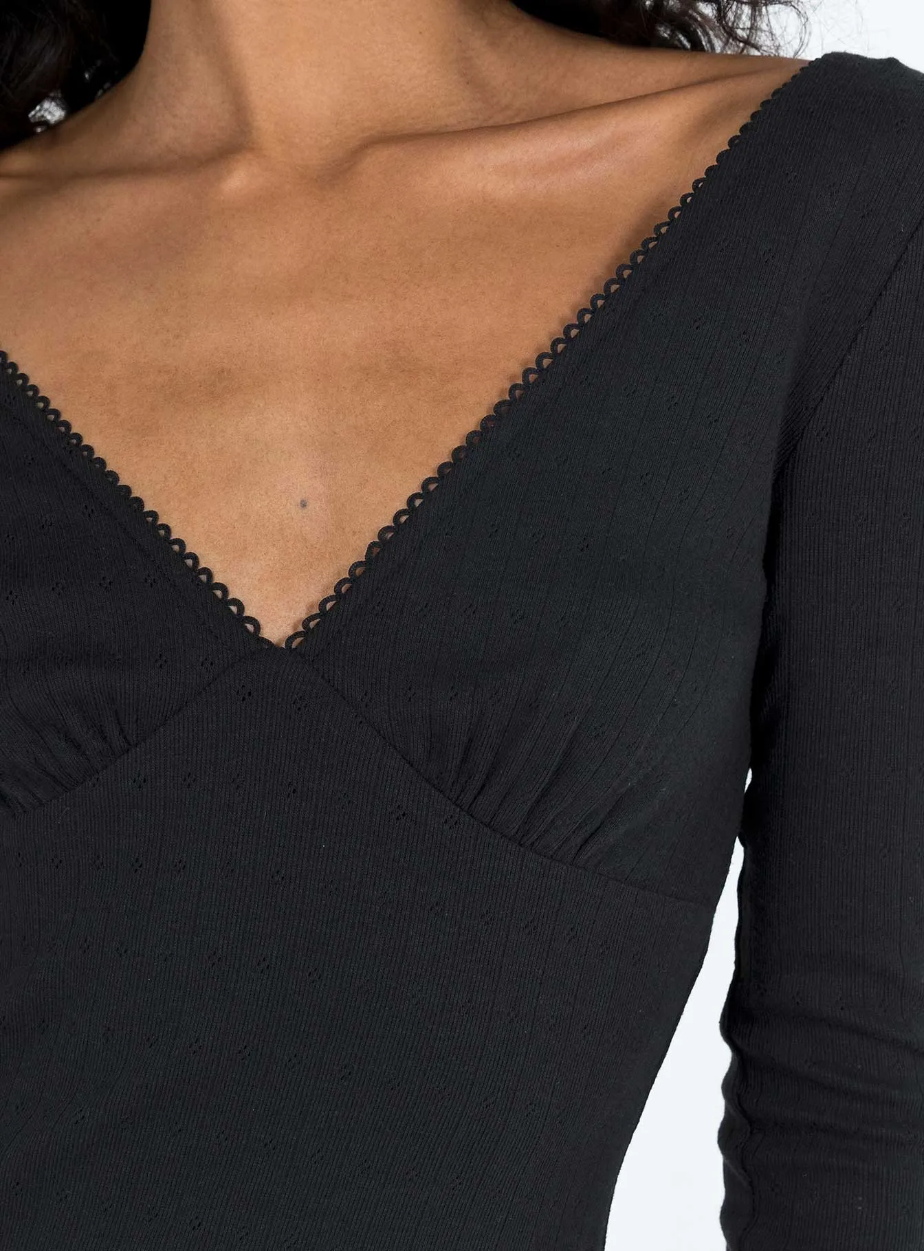 Chele Long Sleeve Mini Dress Black Timeless Design Scene Flash
