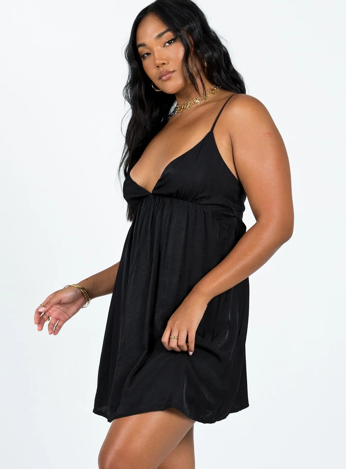 Cozy Fit Style Koko Mini Dress Black