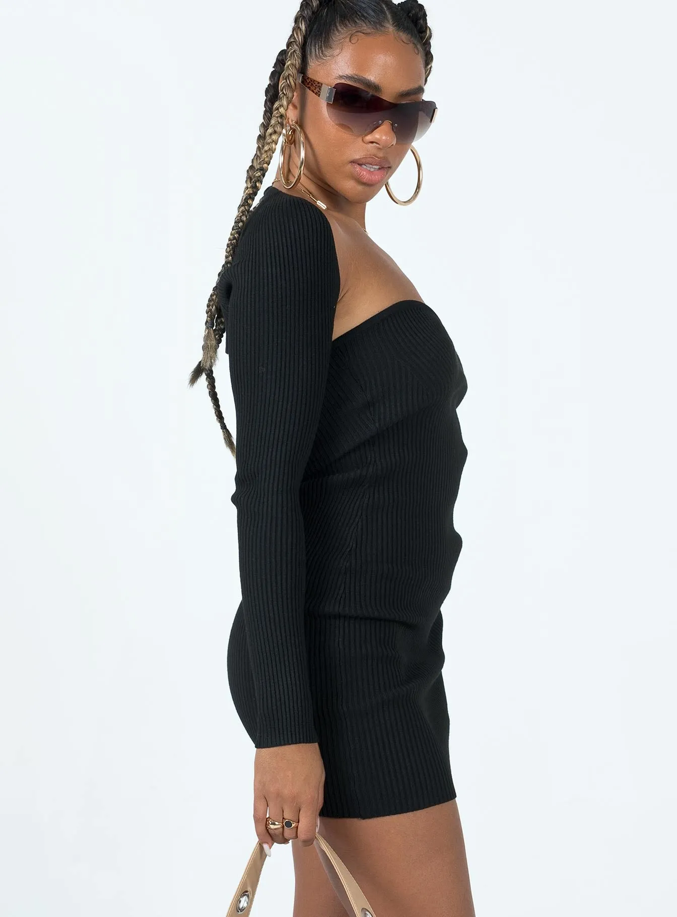 Youthful Fashion Edge Mode Hellie Mini Dress Black