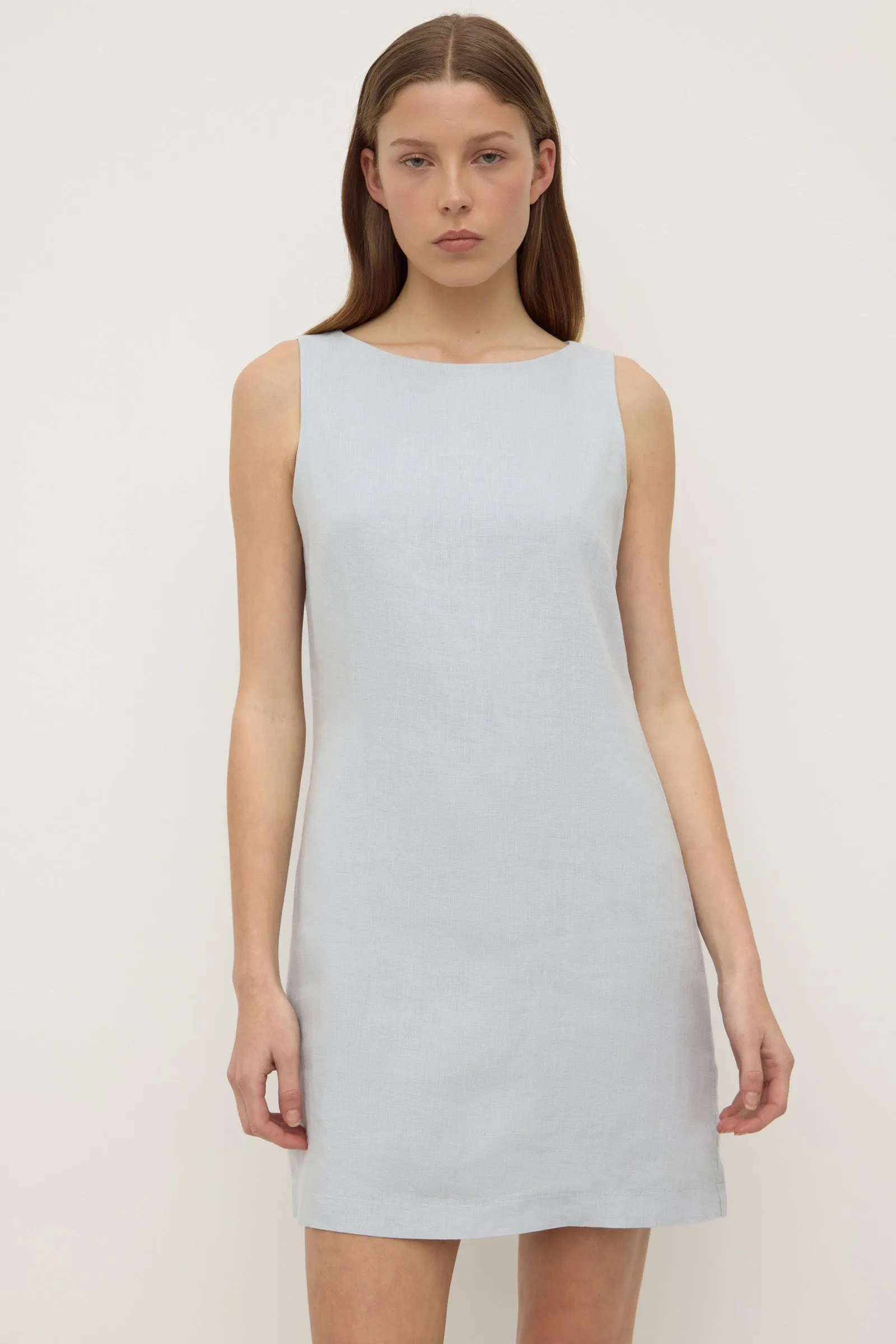 StainRepellentSurface Mom Soft Nadine Linen Mini Dress