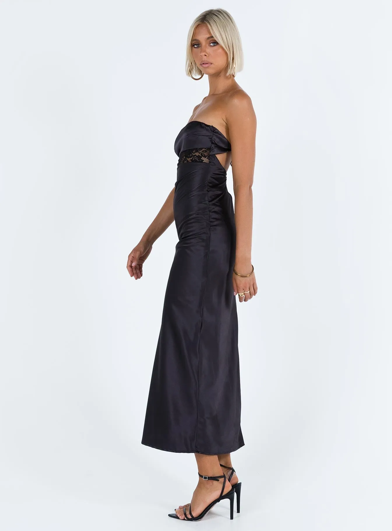 Fantasy Touch Versatile occasion dress Bellwood Strapless Maxi Dress Black