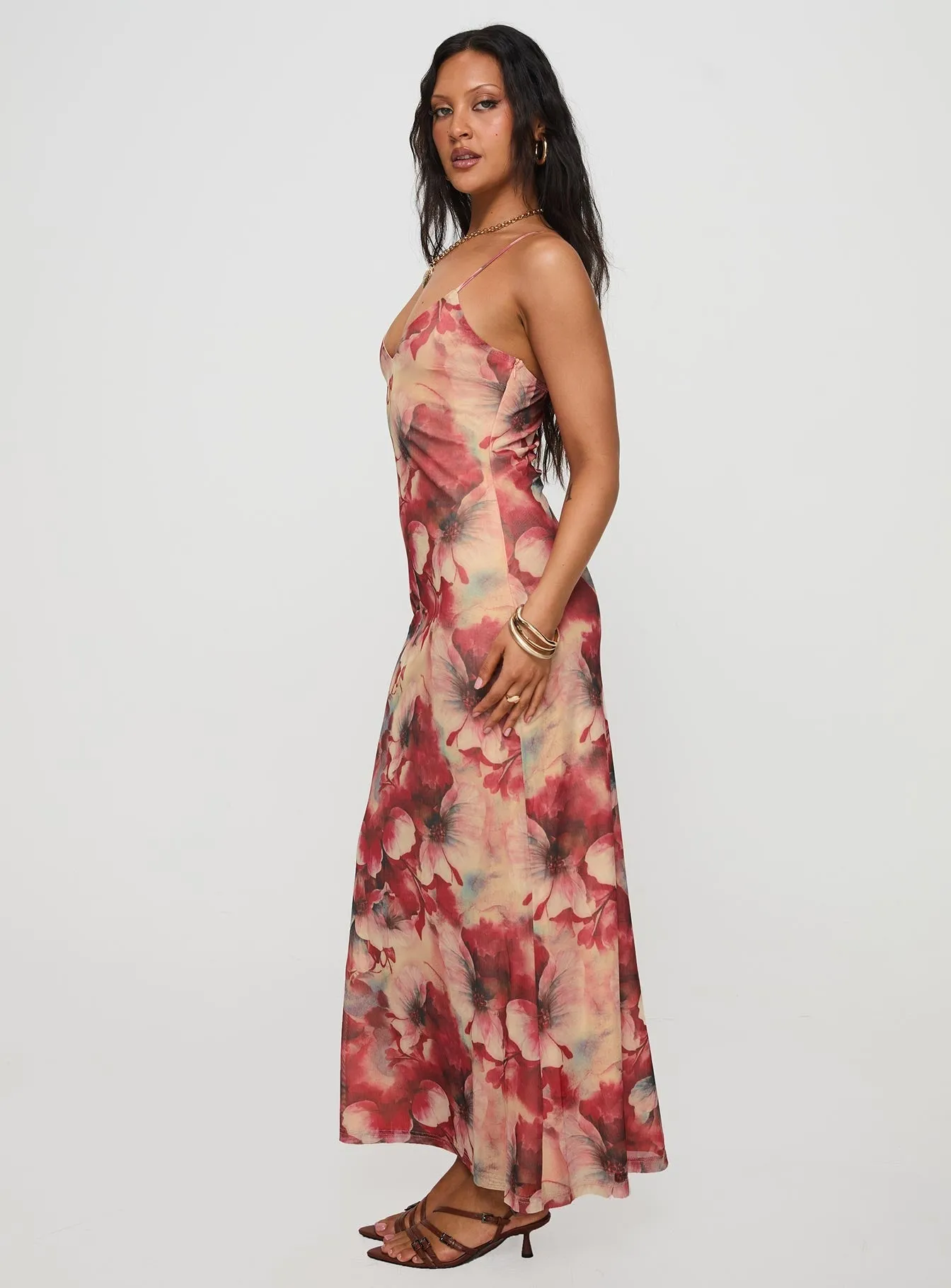 Dye Art Still Lake Fortunata Maxi Dress Floral / Multi