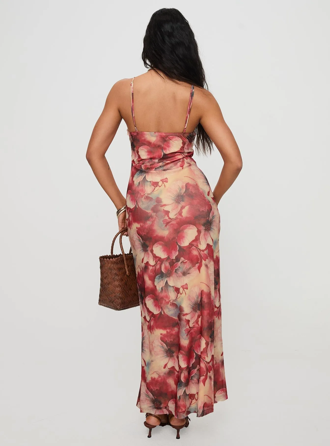 Fortunata Maxi Dress Floral / Multi Boat Neck