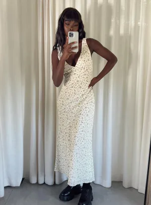 Nellie Maxi Dress Cream Effortless chic full-length dress Shell Beach