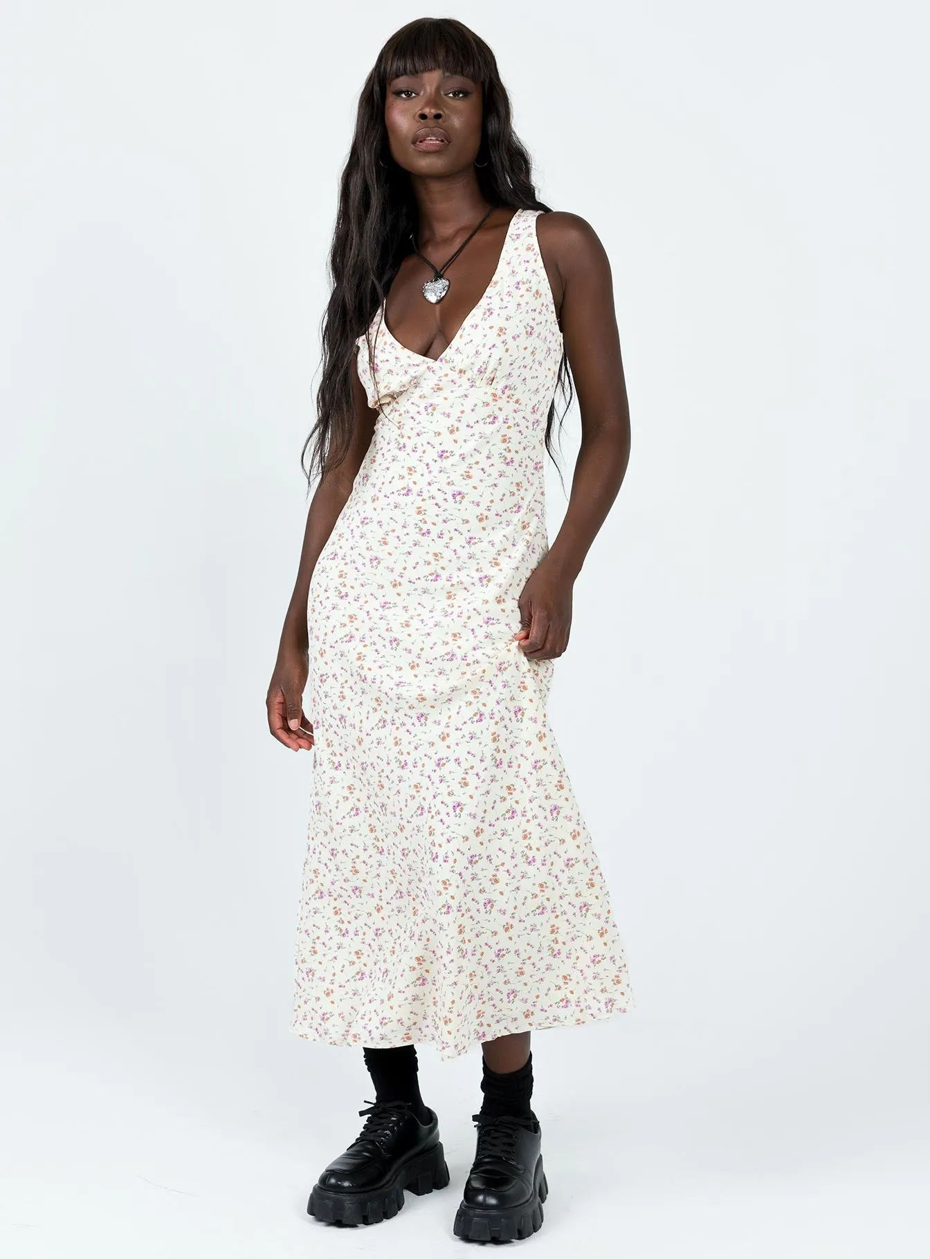 Nellie Maxi Dress Cream Ethereal Air