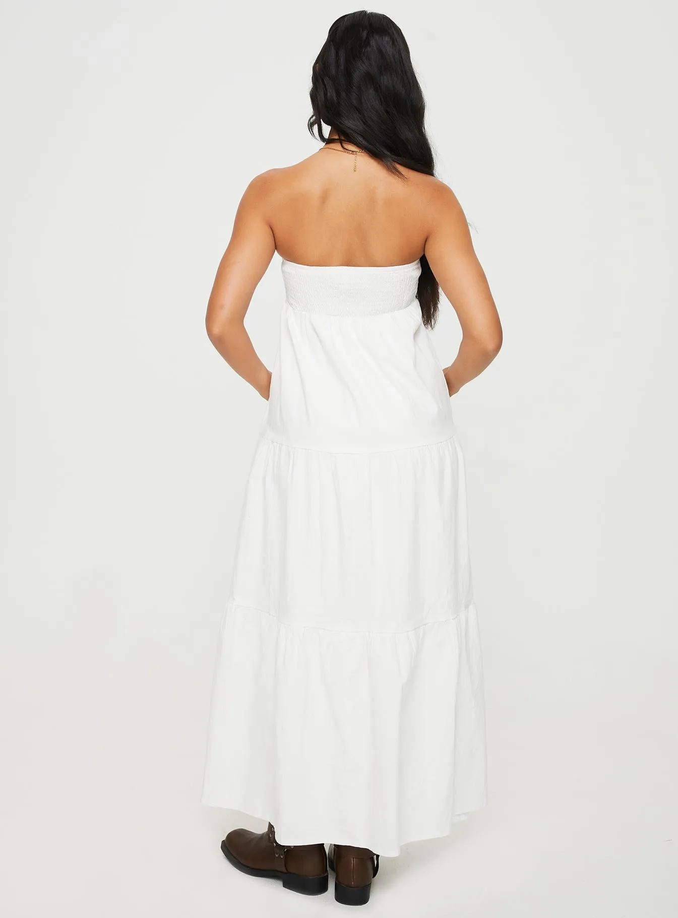 Osment Maxi Dress White White Peak Daylight Warm