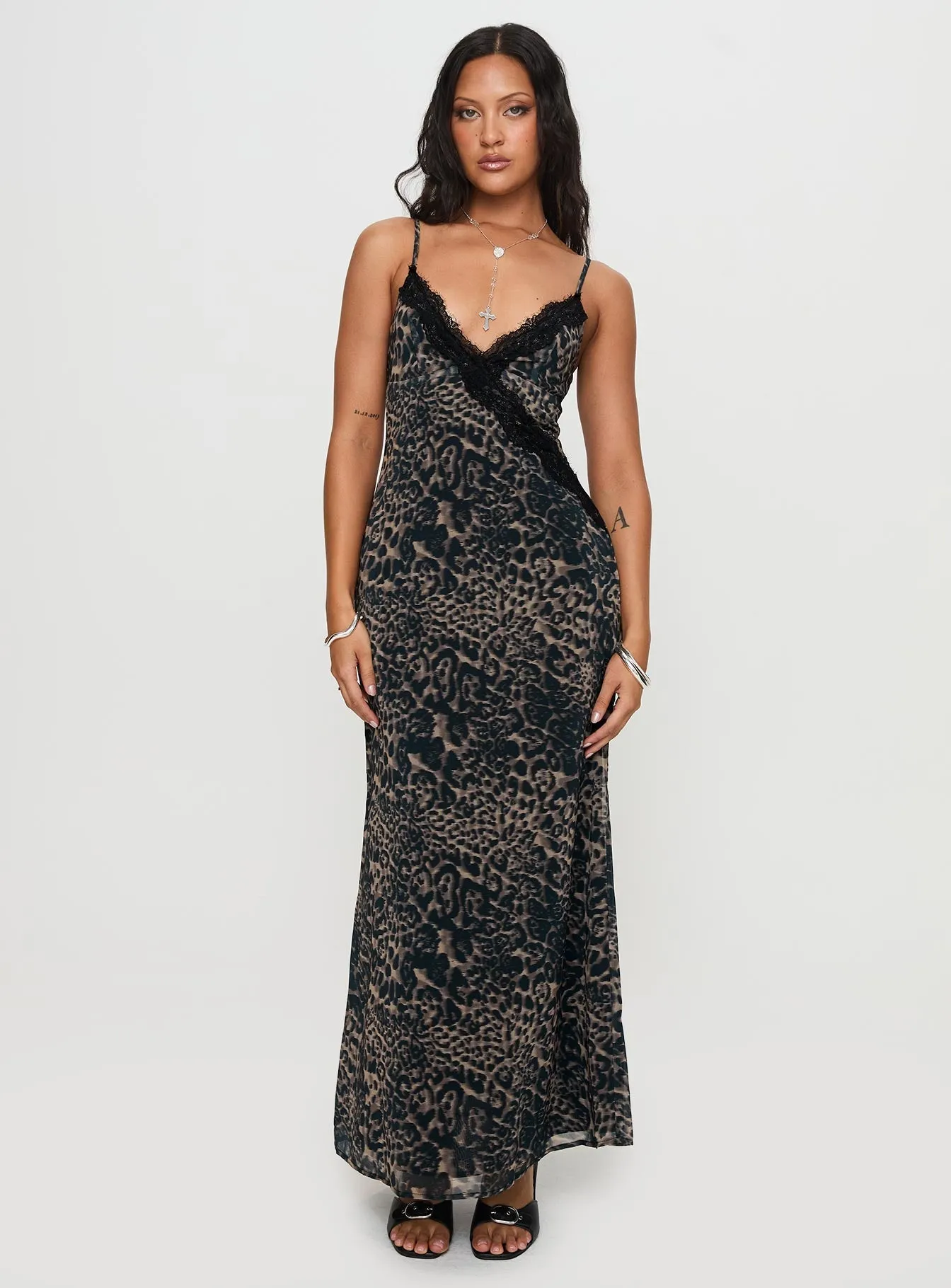 Rosalba Maxi Dress Leopard Light and airy dress Sea View