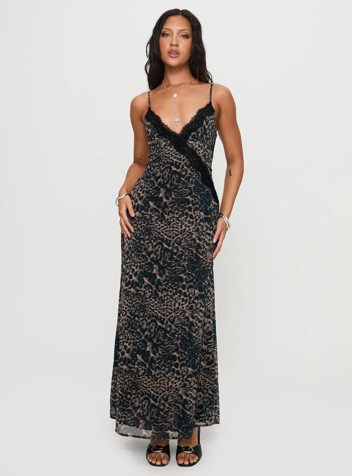 Paris Mood Forest Air Rosalba Maxi Dress Leopard