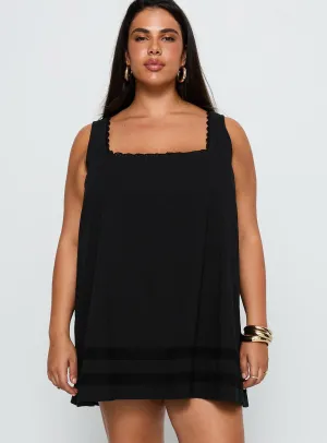 Alanah Mini Dress Black Curve Fresh Twist Floral Wear