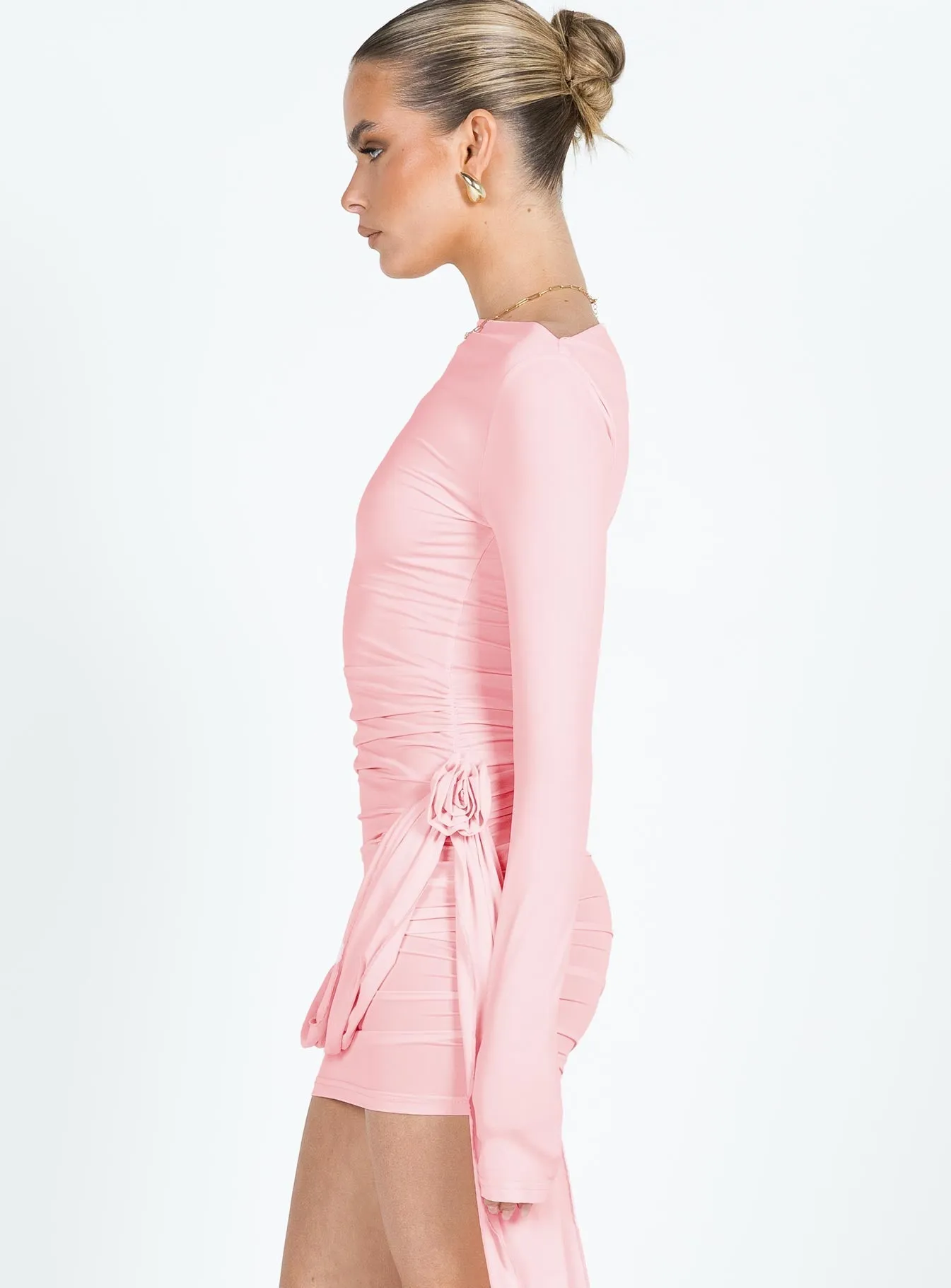 Glory Mini Dress Blush Relaxed Vibe Style Pop