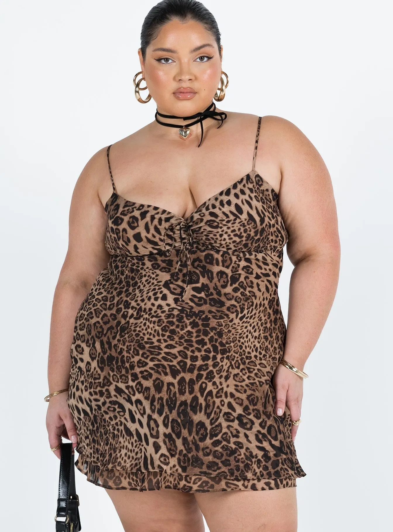 Linnard Mini Dress Leopard Curve Casual chic outfit Pop Hot
