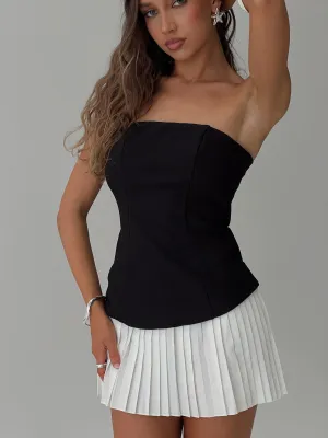 Trendy Charm Light Edge Obsessed Strapless Mini Dress Black