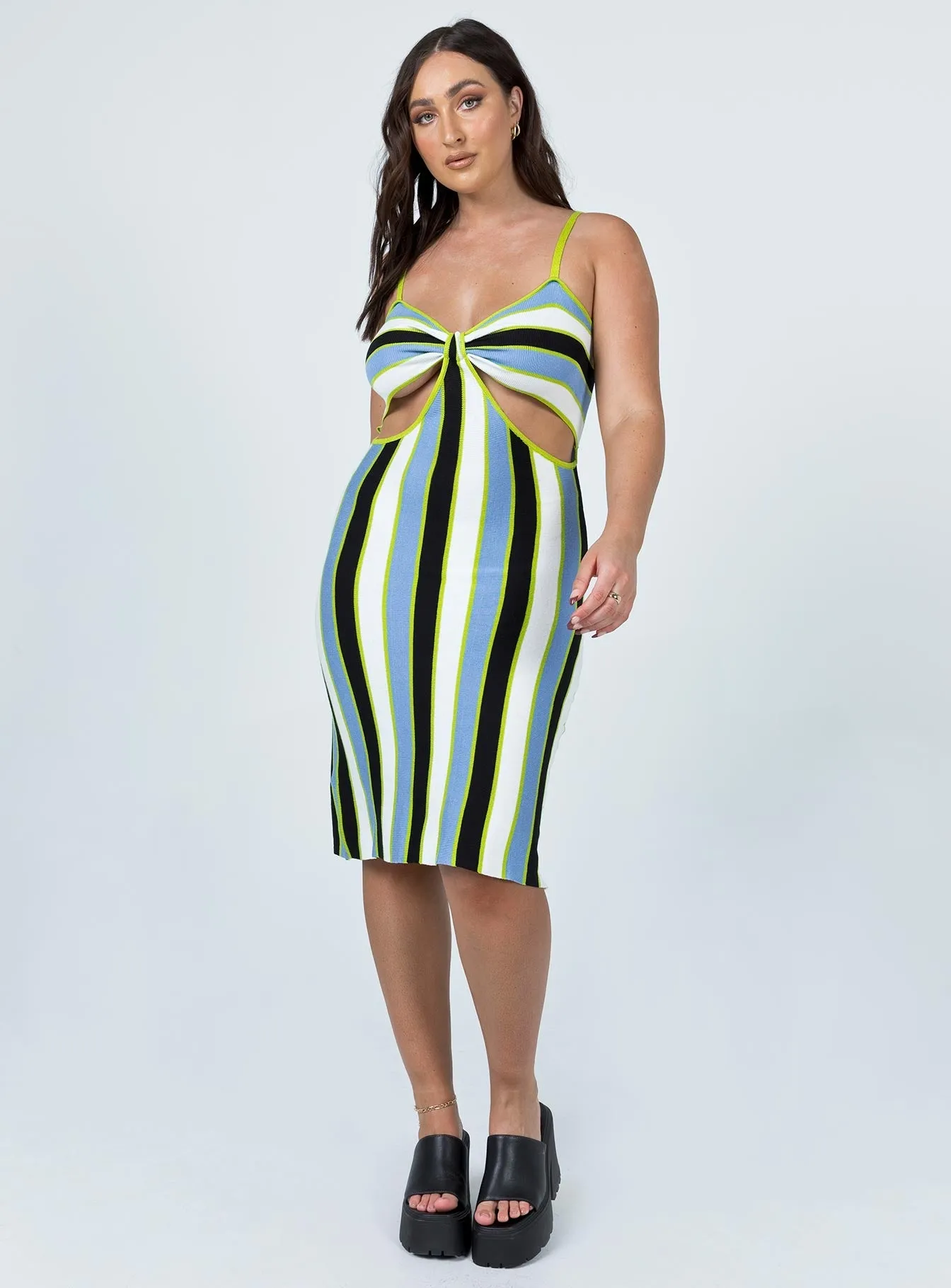 Parker Mini Dress Multi Stripe Easy Wear Light Mode