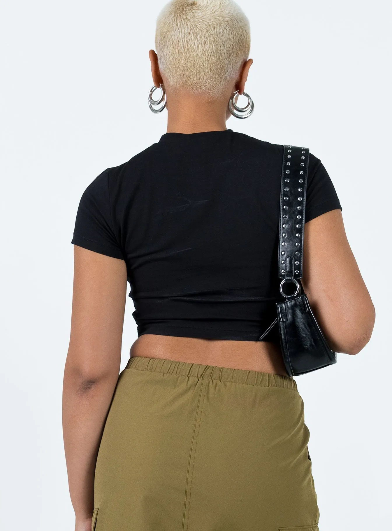Motel Surtila Top Black Trendy Design