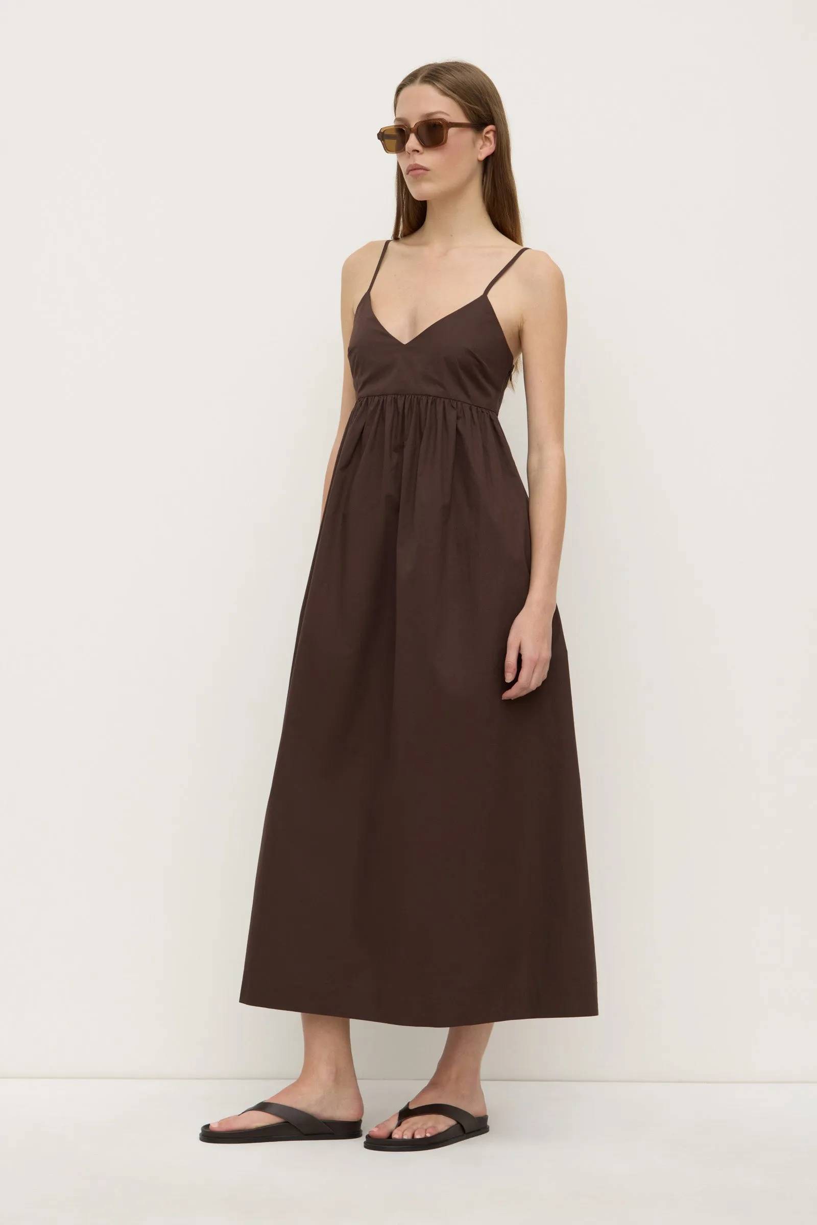 WrinkleResistantCloth Bronte Poplin Midi Dress