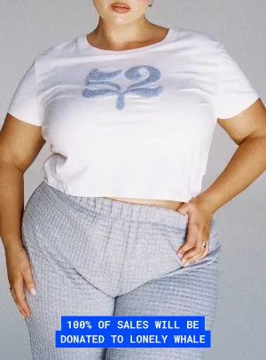 Daily Outfit Organic Take Care Charity Baby Tee White Curve
