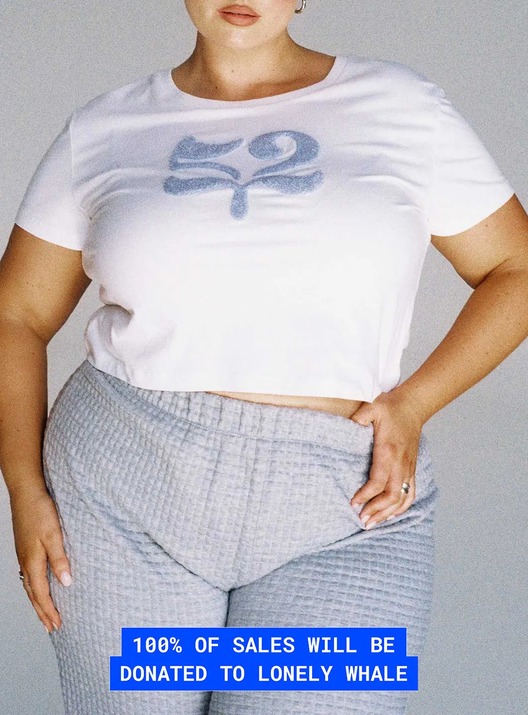 Daily Outfit Organic Take Care Charity Baby Tee White Curve