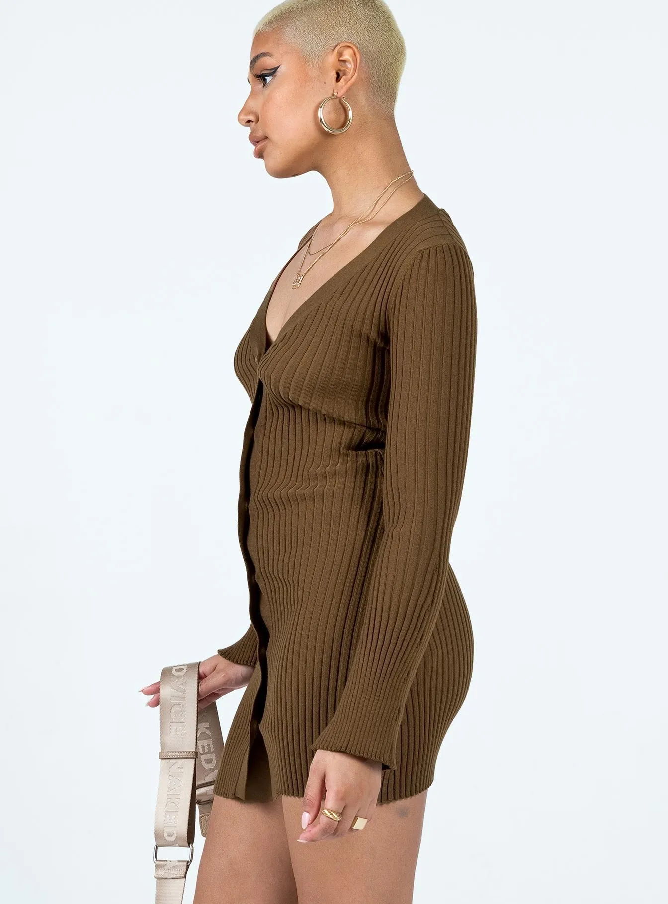 Cozy Look Arnie Mini Dress Brown