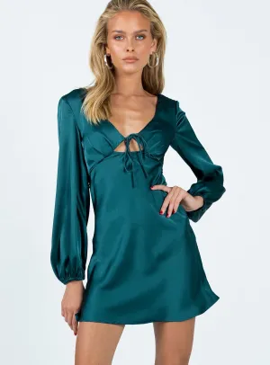 Kayce Long Sleeve Mini Dress Navy Light and Breezy