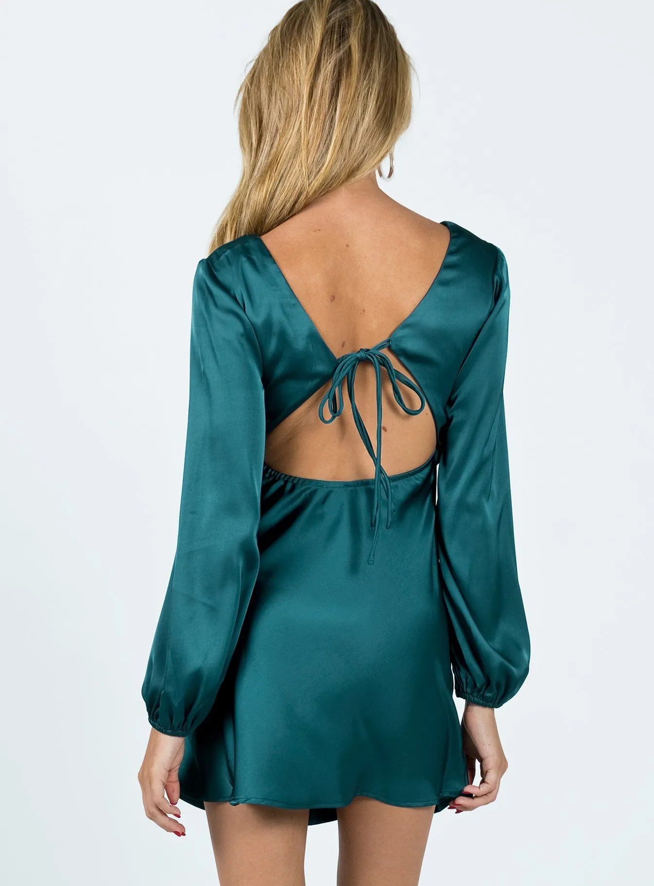 Sexy yet elegant mini Kayce Long Sleeve Mini Dress Navy