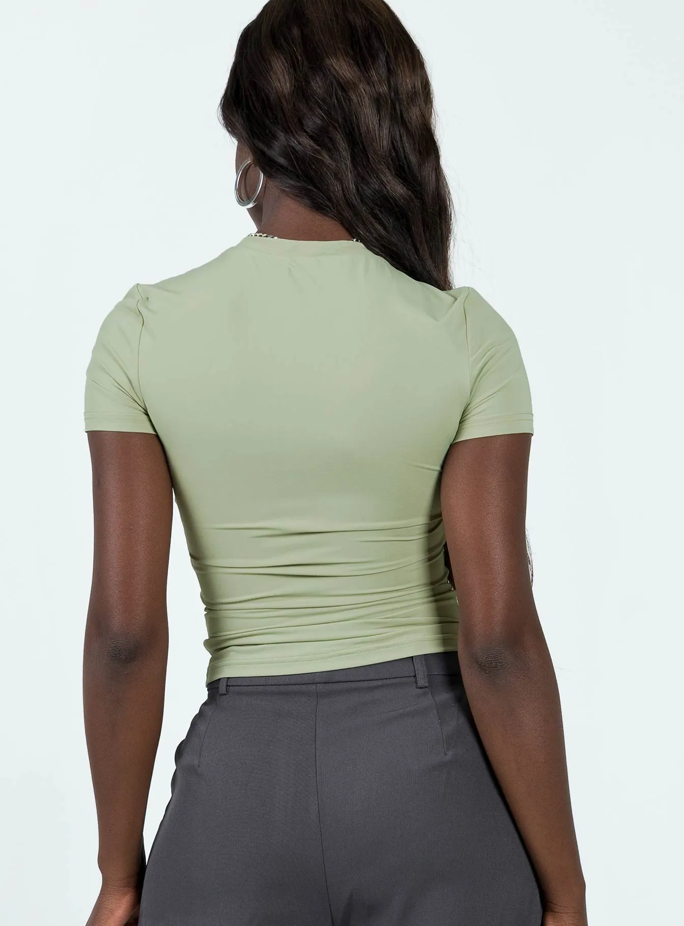 Effortless Vibe Slim fit clothing Lowell Top Green