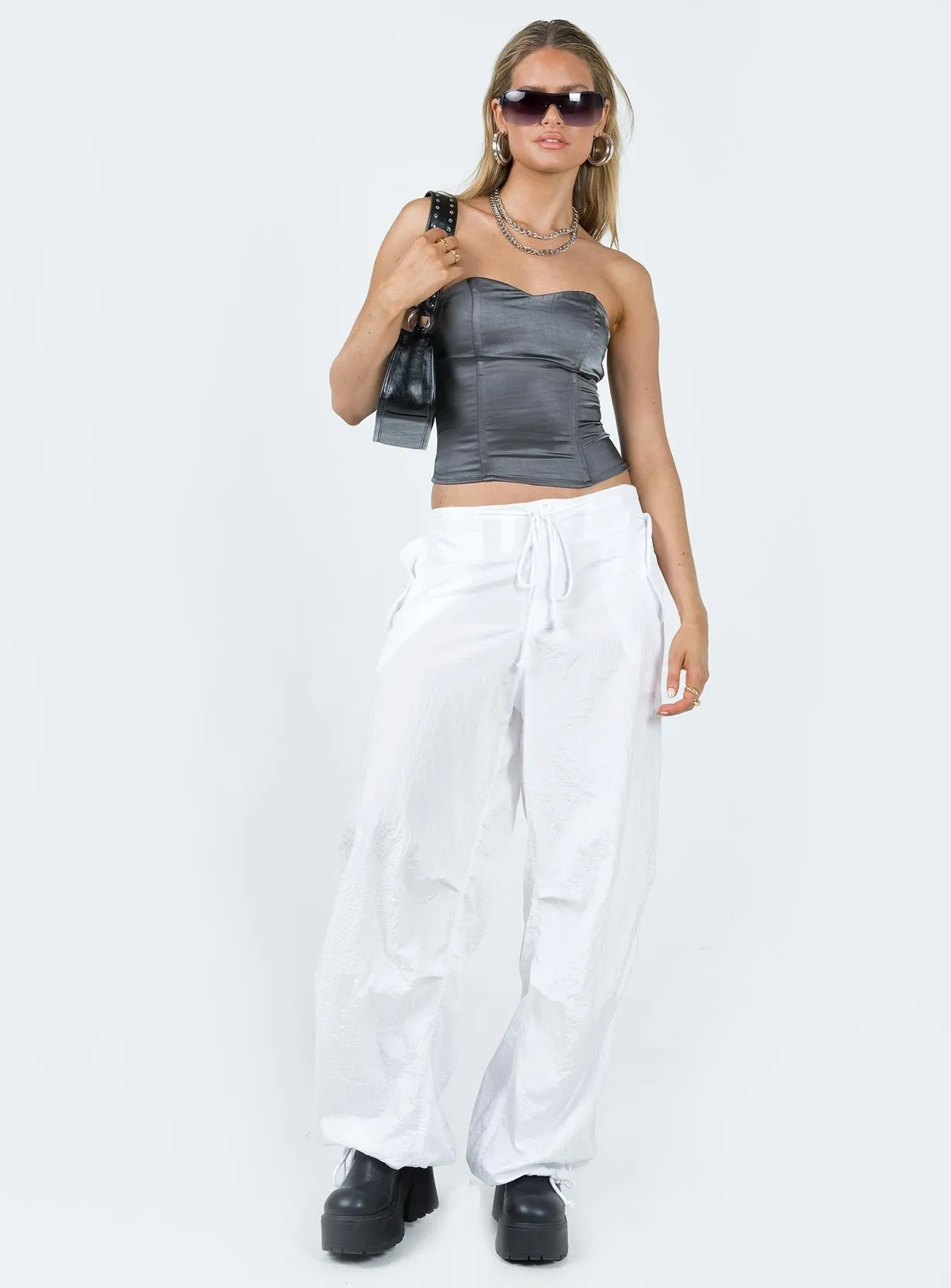 BreathableMesh Non Irritating Seams Tasman Sweet Heart Tube Top Slate