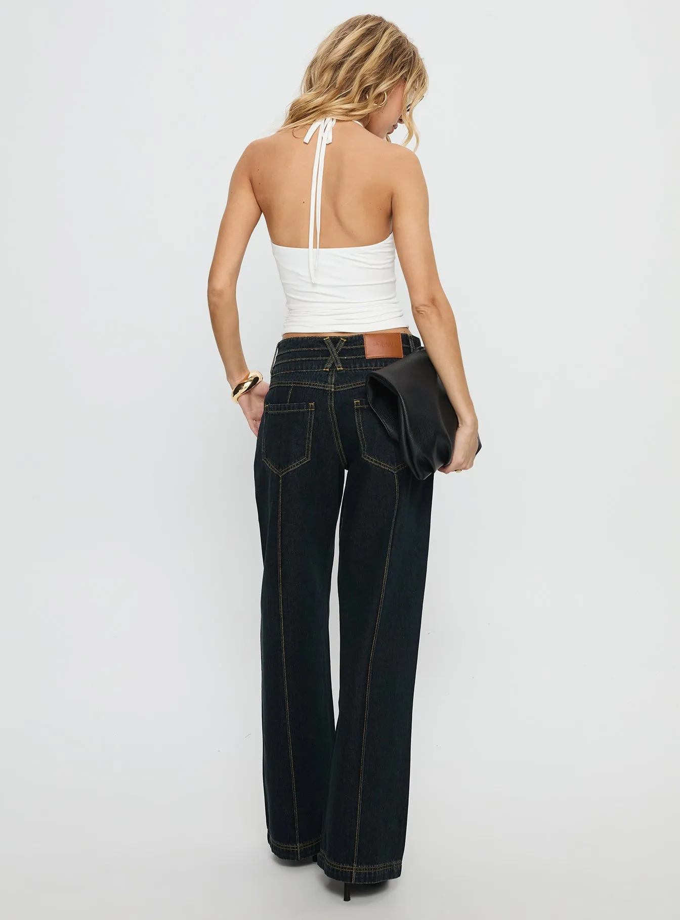 Style Friendly City Approved Hannalee Low Rise Wide Leg Cargo Jeans Grunge Wash