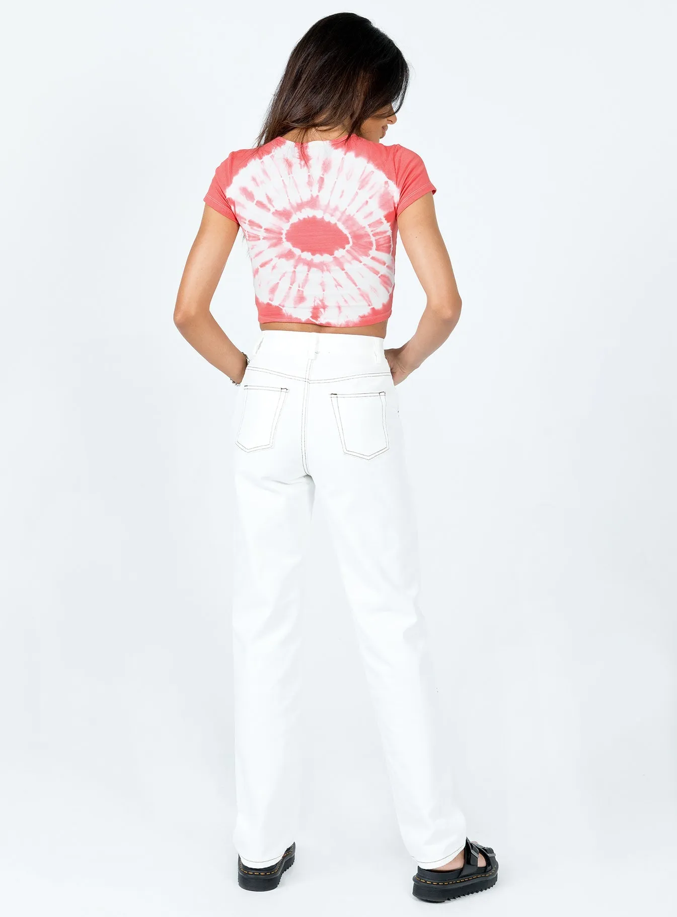 Unfaded Hemline Jadene Pants White