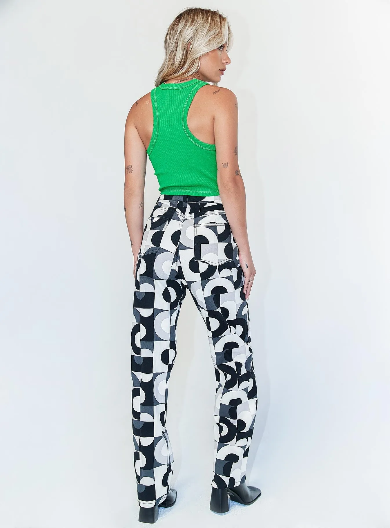 Motel Parallel Jeans Retro Optic Spot Comfort Stretch Fashion Piece