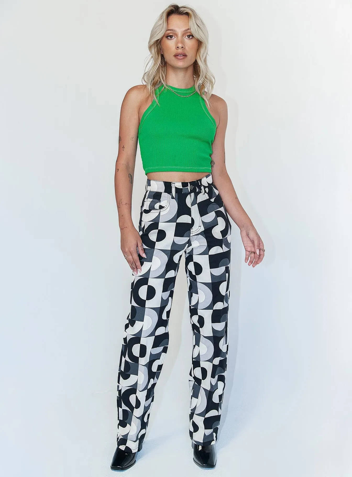 Motel Parallel Jeans Retro Optic Spot Breathable Denim Quality Basic