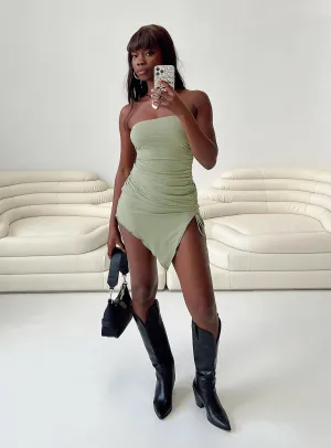 Urban Rush Caprani Mini Dress Sage