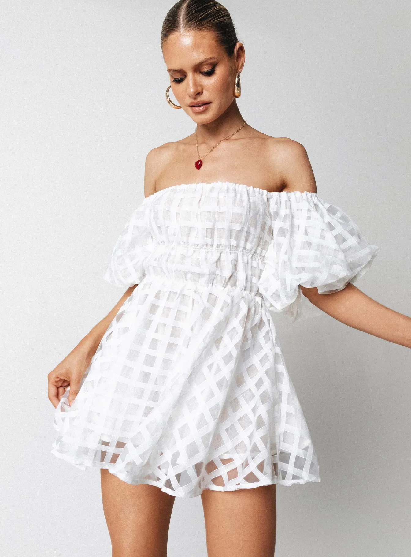 Show Time Pascali Mini Dress White