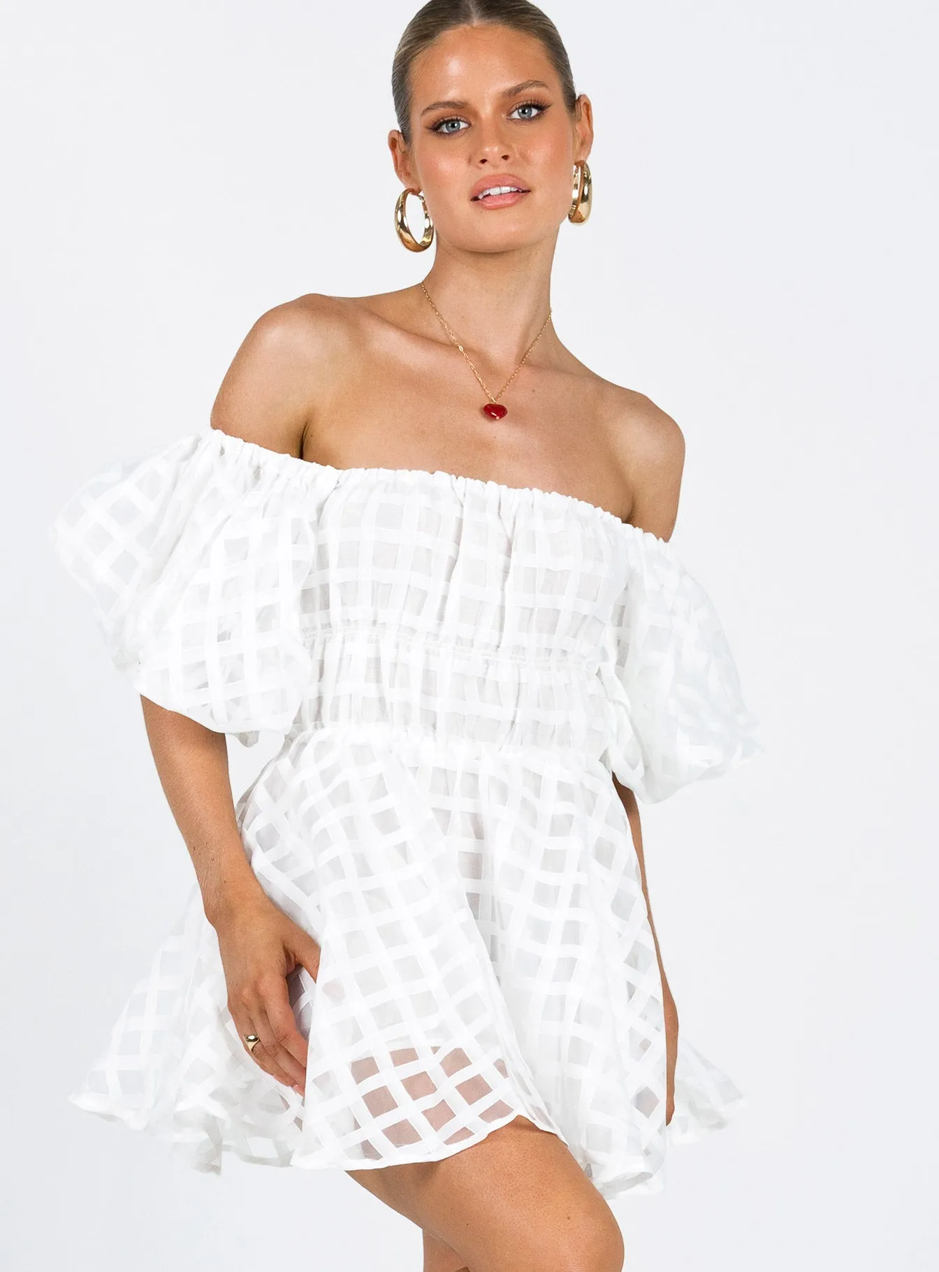 Flattering Design Look High Energy Pascali Mini Dress White