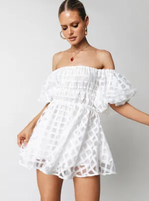 Show Time Pascali Mini Dress White
