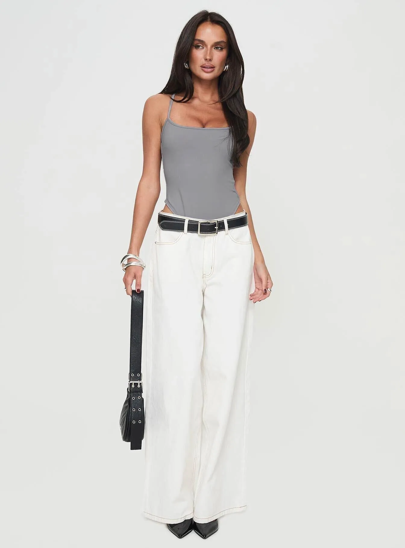 Fresh Wedding All Tied Up Bodysuit Slate Grey