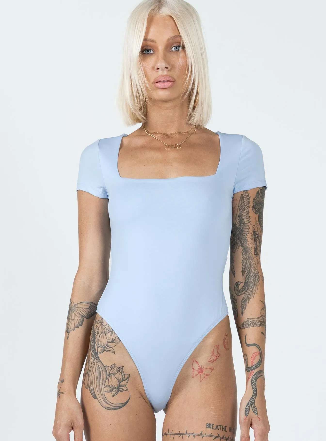 Resort Chic Daily Youth Chavis Bodysuit Blue